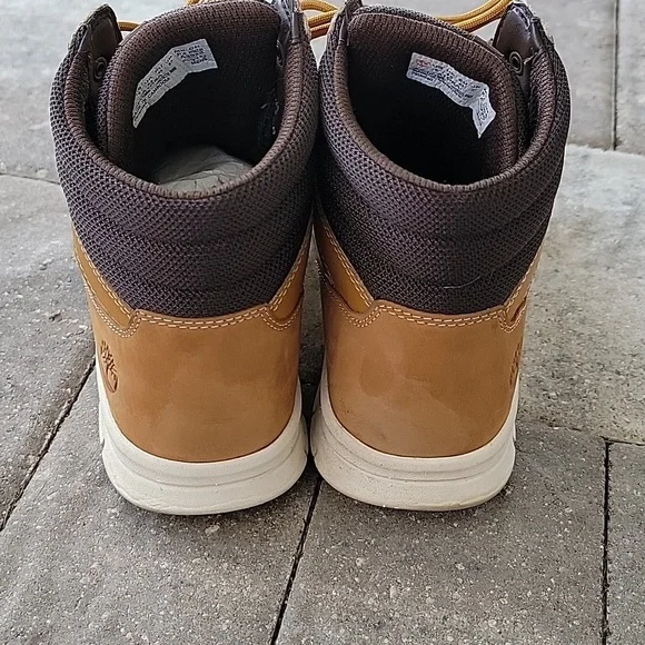 Timberland Graydon Sneaker Lace-up Boot Wheat Nubuck Sz 9 - Picture 4 of 9